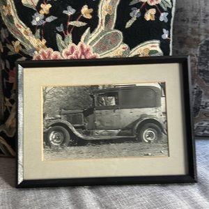 VINTAGE Car Photo Custom Framed Glass